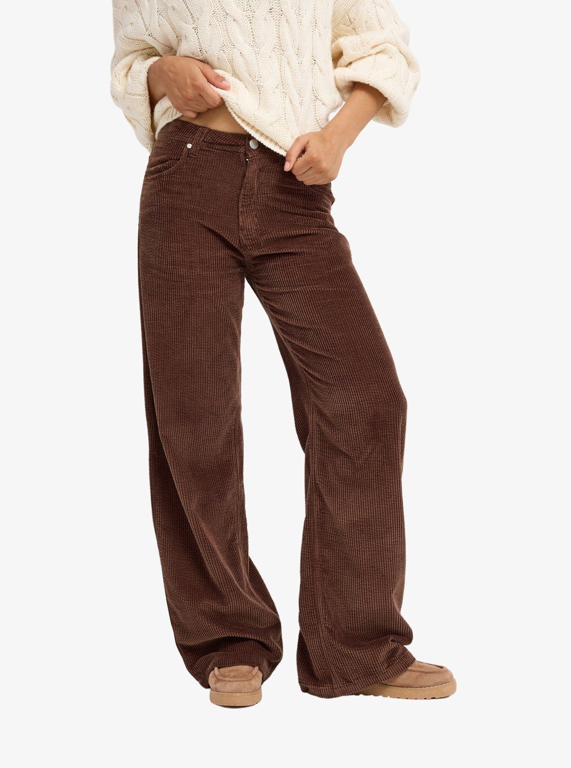 Roxy Cordhose SURF CRUSH CORD Wide-Leg-Passform, mit markanter Cord-Struktur, sportlicher Stil