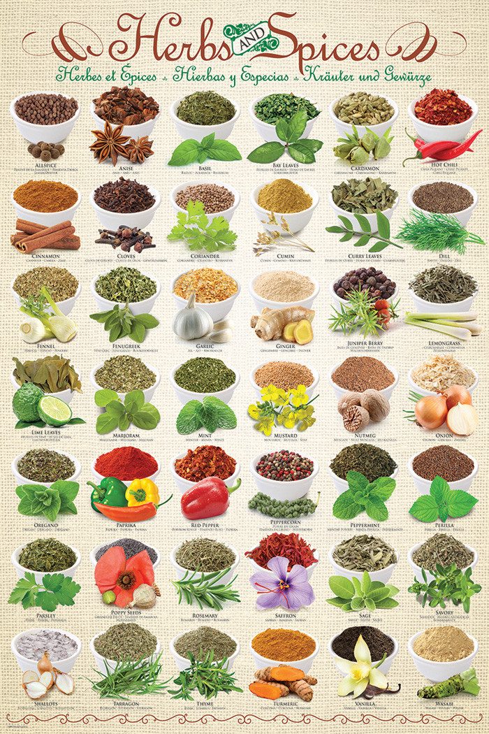 Puzzle 1000 Teile Puzzle - Puzzle - Kräuter und Gewürze, Puzzleteile