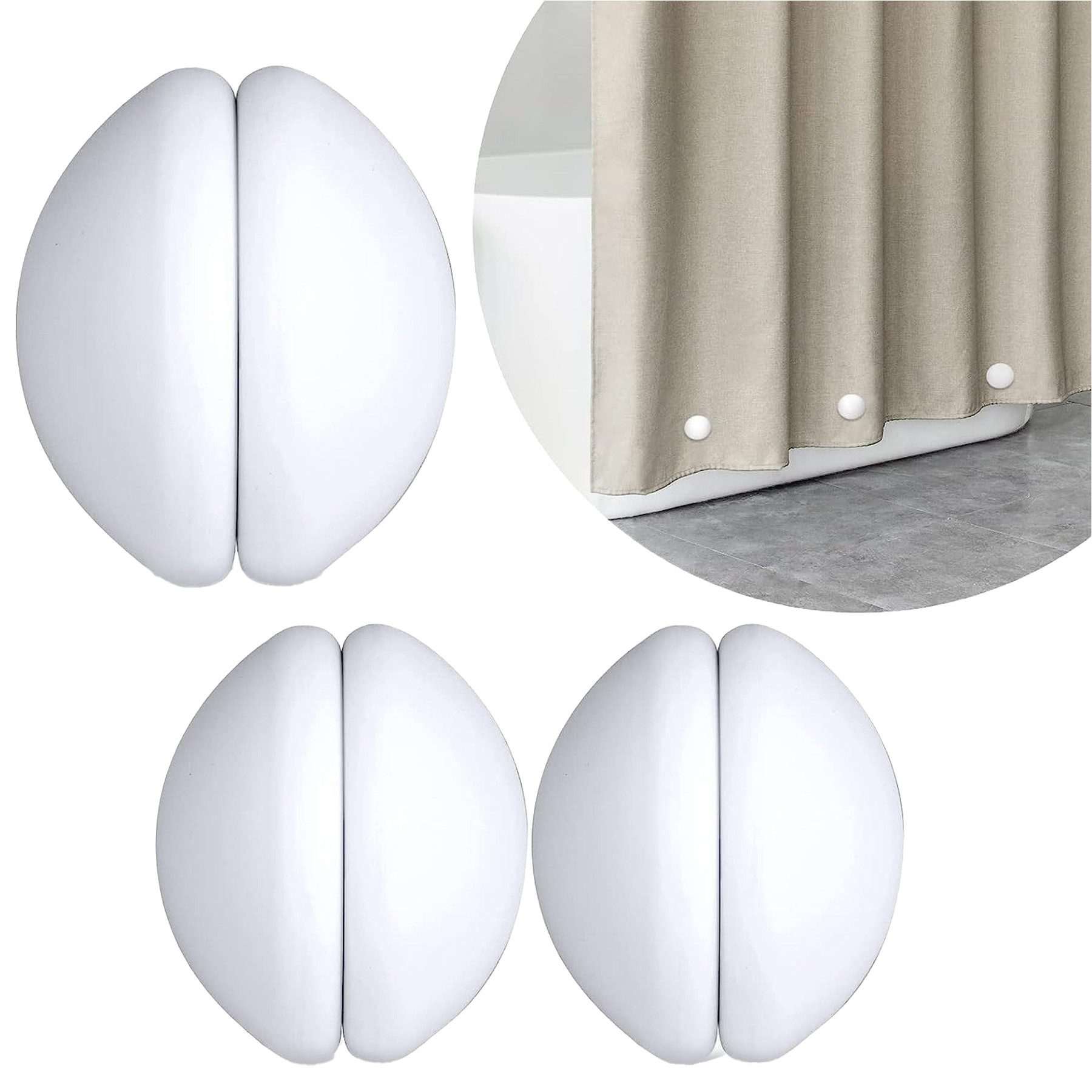 Mutig Duschrollo Magnetische Dusch Vorhang Gewichte 3 Paar, Starke Duschvor günstig online kaufen