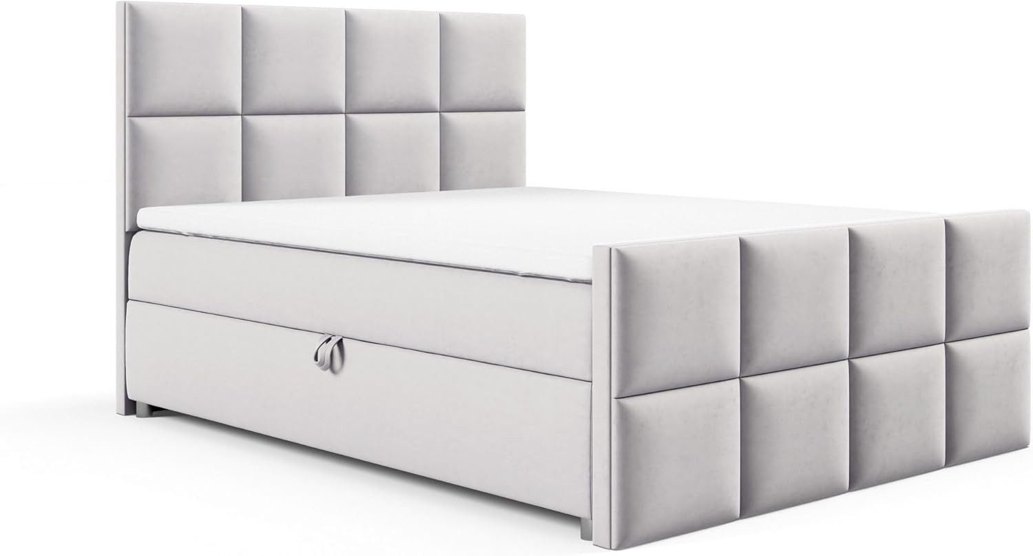 Best for Home Boxspringbett Trinity K-1 LUX – Modern Boxspringbett mit Stauraum & Komfort (140x200 160x200 180x200 200x200 cm), Verschiedene Liefermöglichkeiten, TOP Preis-Leistungs-Verhältnis