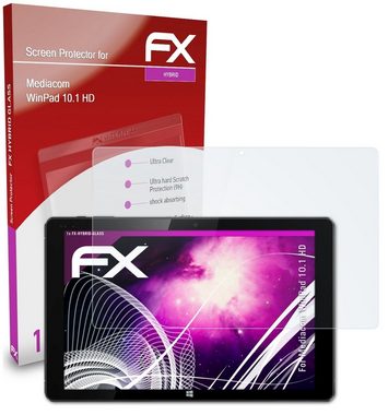 atFoliX Schutzfolie Panzerglasfolie für Mediacom WinPad 10.1 HD, Ultradünn und superhart