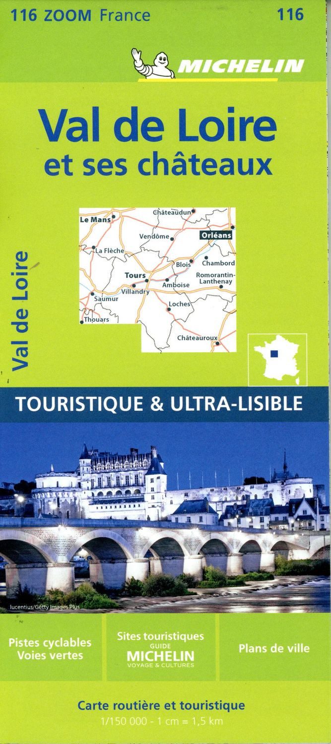 Michelin Schlösser an der Loire / Carte Zoom 116