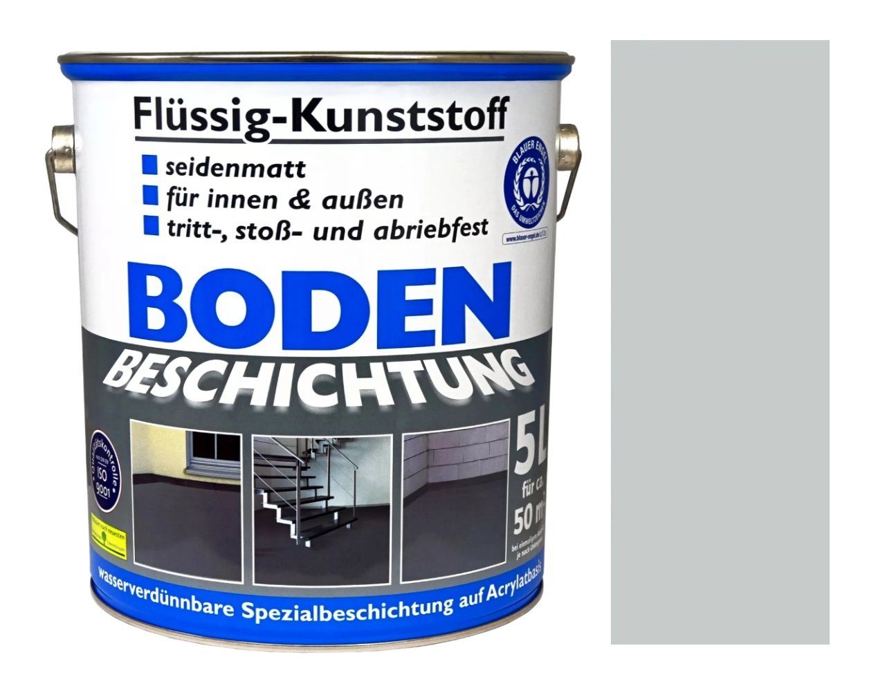Wilckens Farben Bodenversiegelung Bodenbeschichtung Lichtgrau RAL 7035