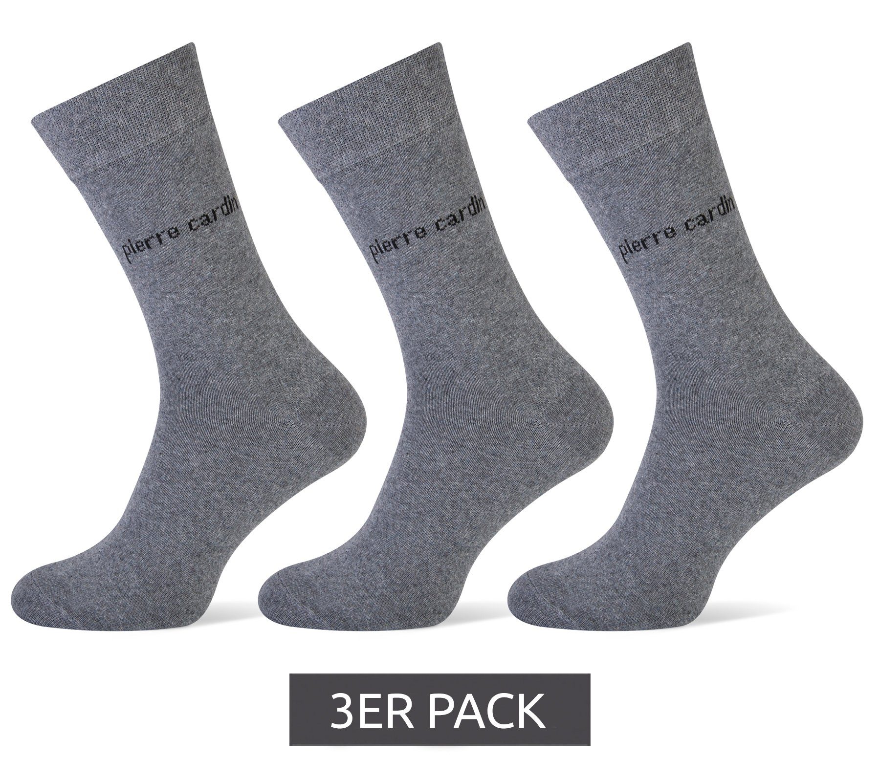 Pierre Cardin Basicsocken »3er Pack Pierre Cardin Strümpfe Freizeit-Socken  im Vorteilspack Knie-Strümpfe Grau« online kaufen | OTTO