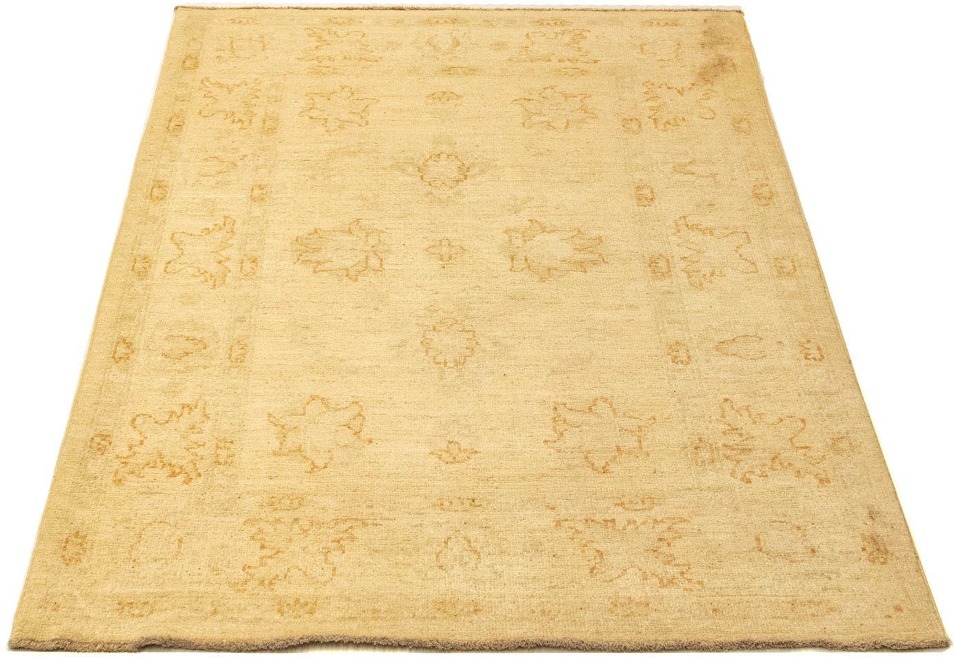 Wollteppich Farahan Teppich handgeknüpft beige, morgenland, rechteckig, Höhe: 7 mm