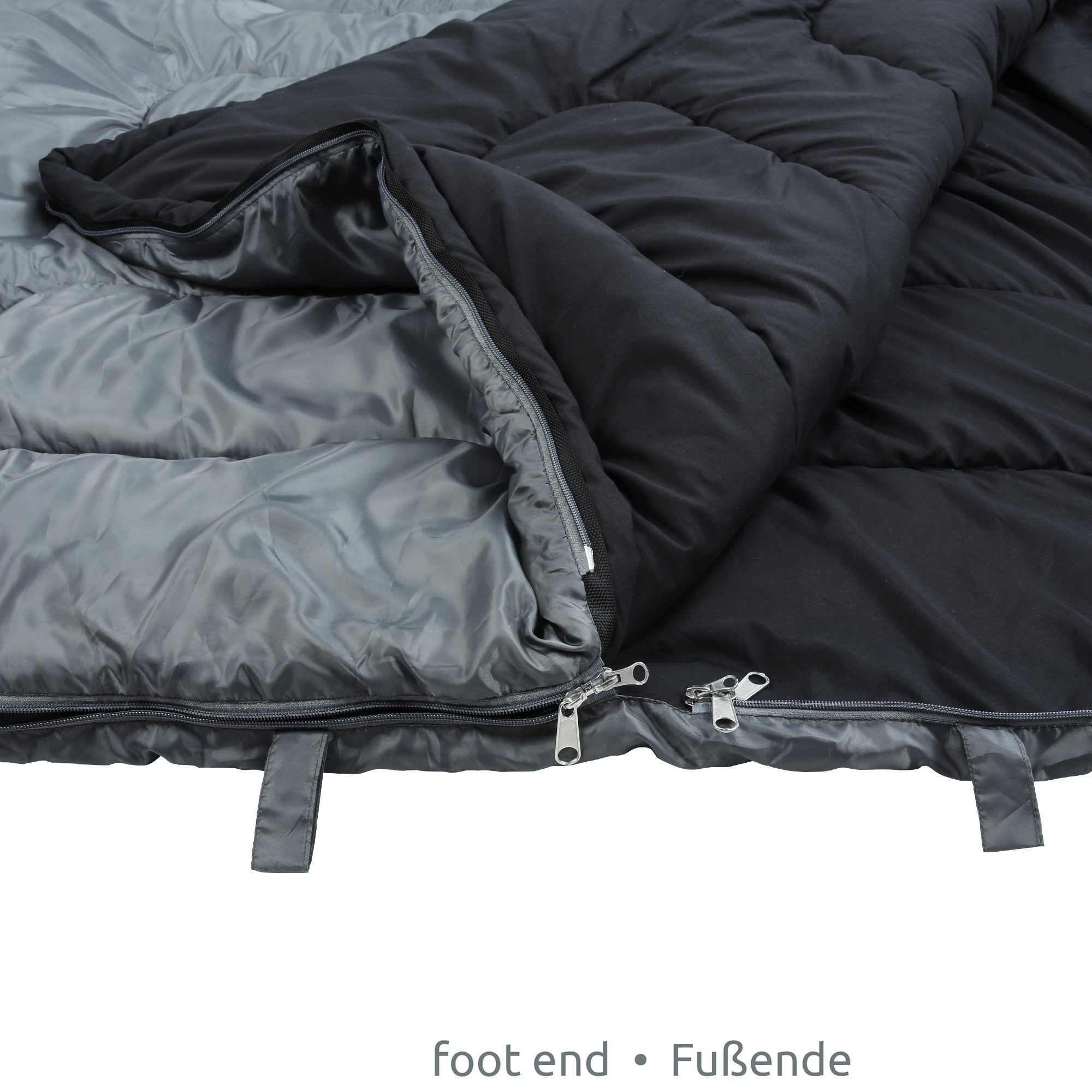 yourGEAR Doppeldeckenschlafsack your GEAR 2 Mann Schlafsack Marin -7°C Deckenschlafsack 220x150 – Bild 4 von 5