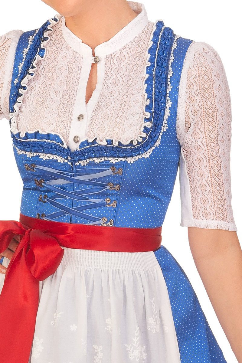 Krüger Madl Dirndl Midi Dirndl 2tlg. - CHEYENNE - blau
