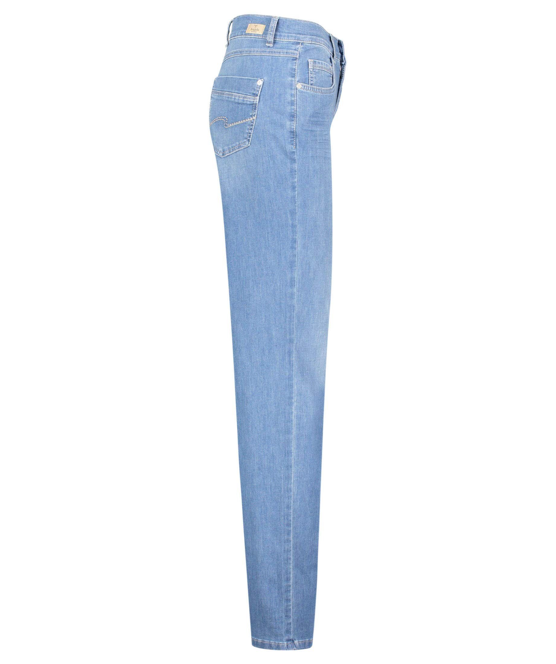blau regular ANGELS 5-Pocket-Jeans (1-tlg)