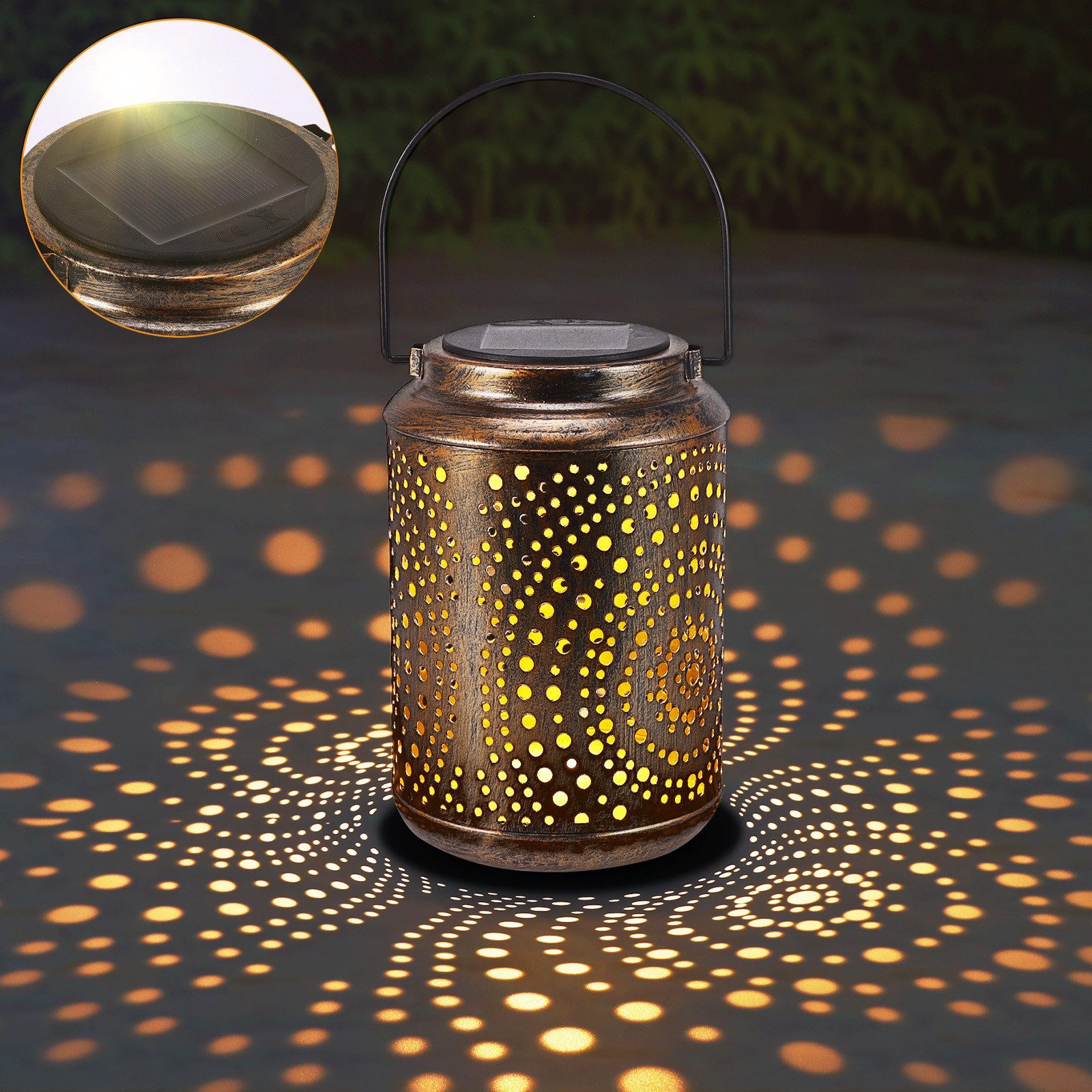 BlingBin LED Solarleuchte Solarlampen für Hängend/Stehend, günstig online kaufen