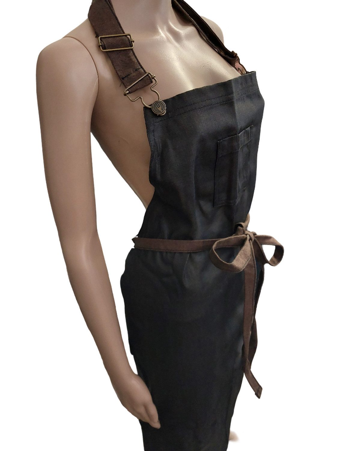 Chef Works Kochschürze Chef Works Wetlook Bistroschürze schwarz Einheitsgrö günstig online kaufen