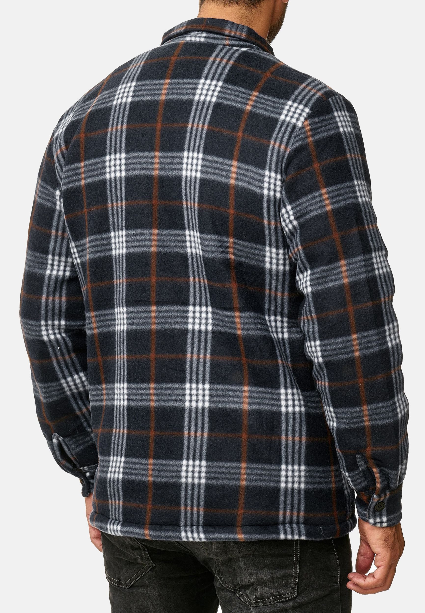 Egomaxx Langarmhemd Fleece Holzfäller Kariert Arbeiterjacke günstig online kaufen