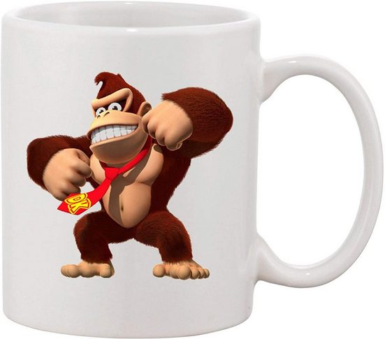 Youth Designz Tasse »Donkey Kong Kaffeetasse Geschenk mit trendigem Logo Print«, Keramik