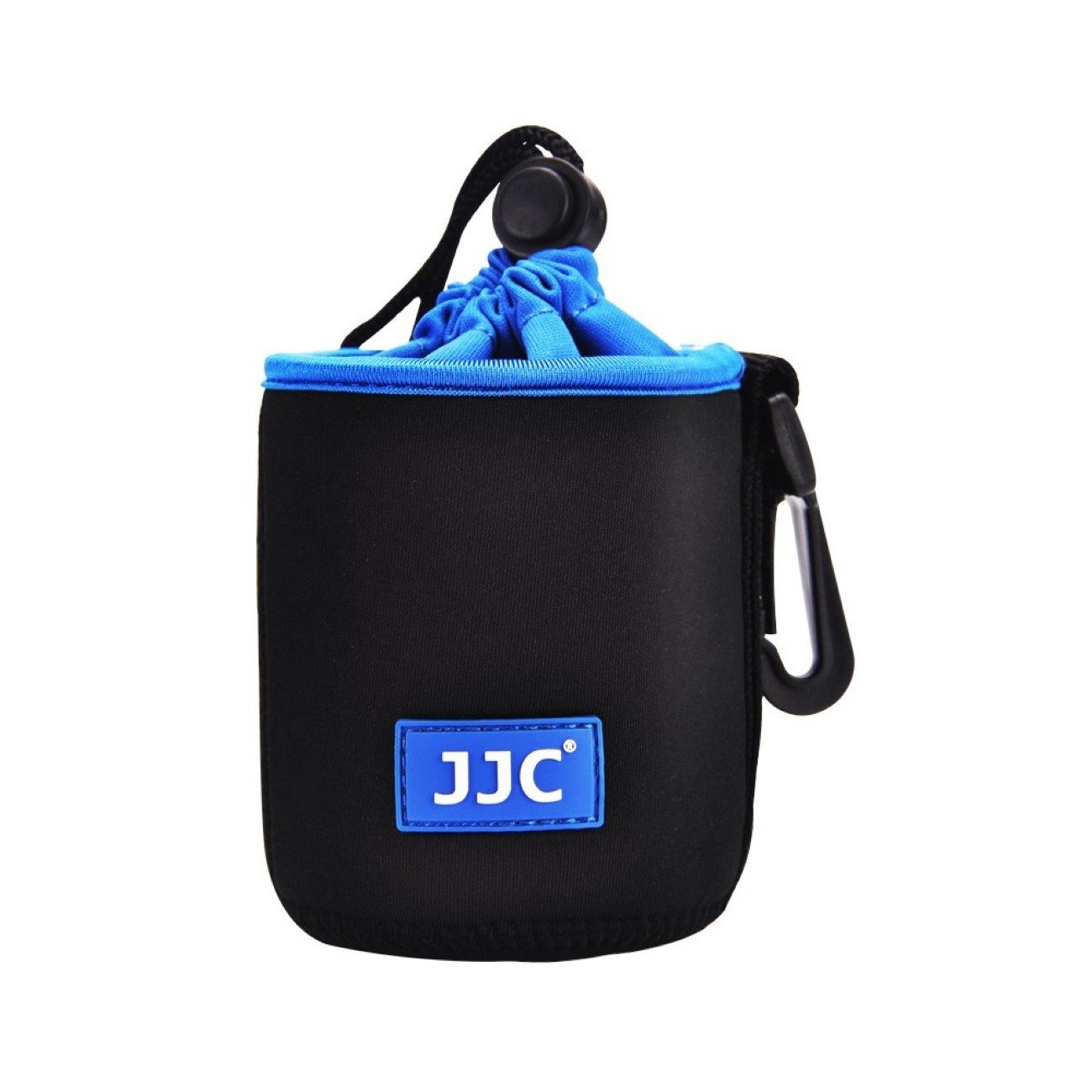 JJC Kameratasche Neopren Beutel für Objektive bis 74x100mm Karabiner & Gürtelschlaufe