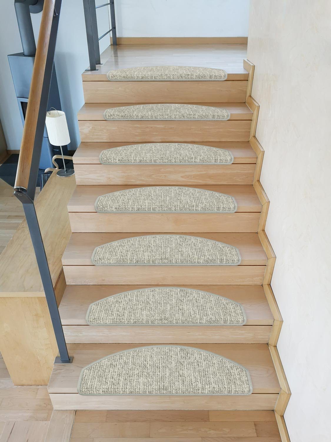 Metzker® Stufenmatte Stufenmatte Altona Halbrund Einzeln und SparSets, halbrund, Höhe: 8 mm, 15 Stück im Set - Hellgrau
