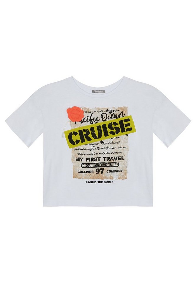 Gulliver T-Shirt mit Print und Rüschen, Höchste Qualität, für  Maschinenwäsche geeignet