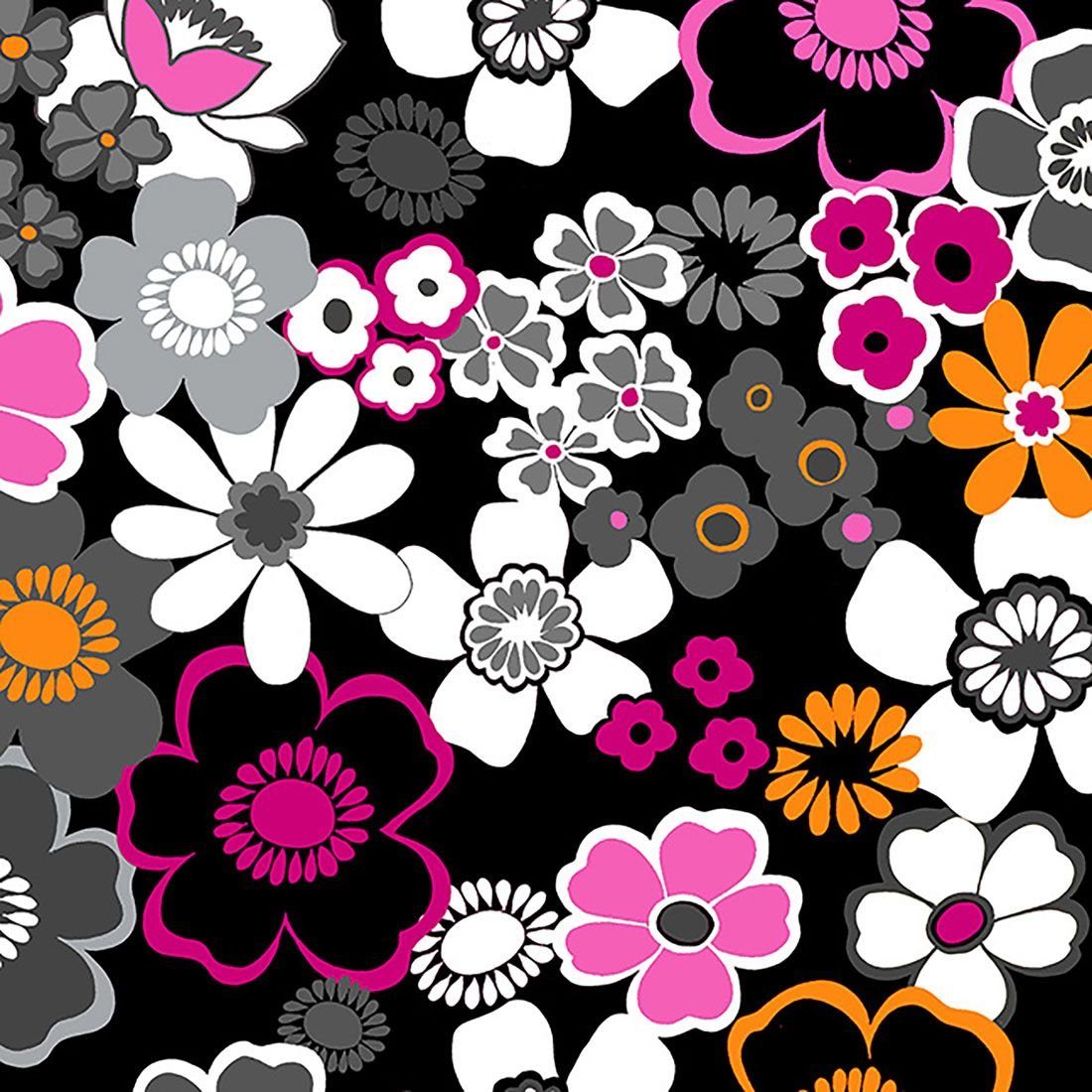 Damen Dickies Funktionsbluse Kasack bedruckter Blumenmotiv "Botanicals" Bunt