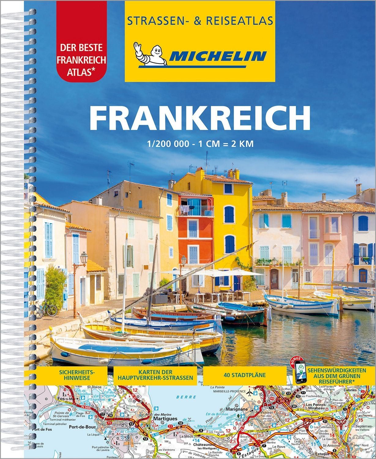 Michelin Straßenatlas Frankreich mit Spiralbindung / diverse