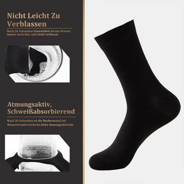 TAN.TOMI Businesssocken 10 Paar Socken Herren Schwarz Baumwolle Business Socken (10-Paar) Herrensocken Sport Socks Atmungsaktive