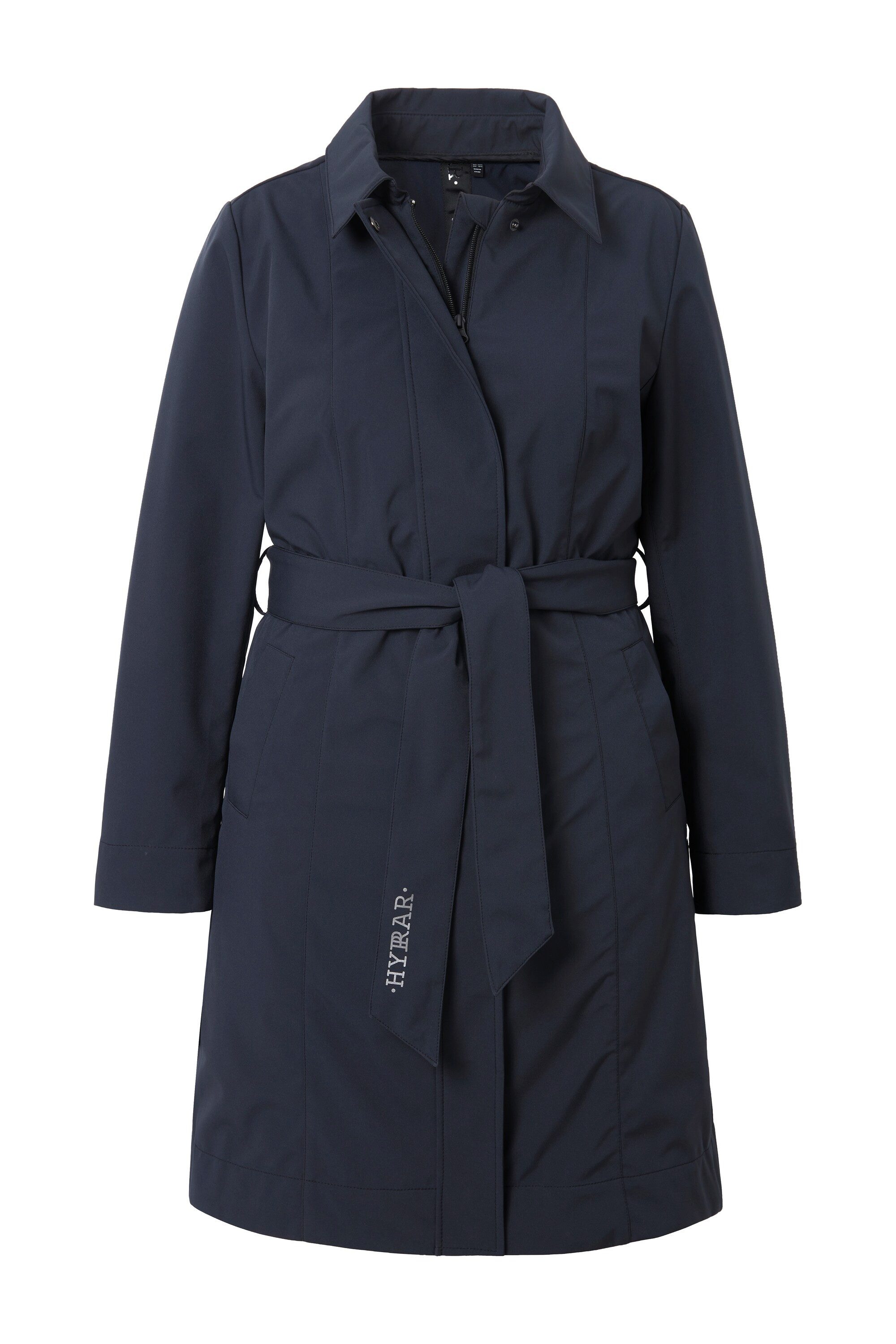 Ulla Popken Wintermantel HYPRAR Softshell-Trenchcoat wasserabweisend Gürtel günstig online kaufen