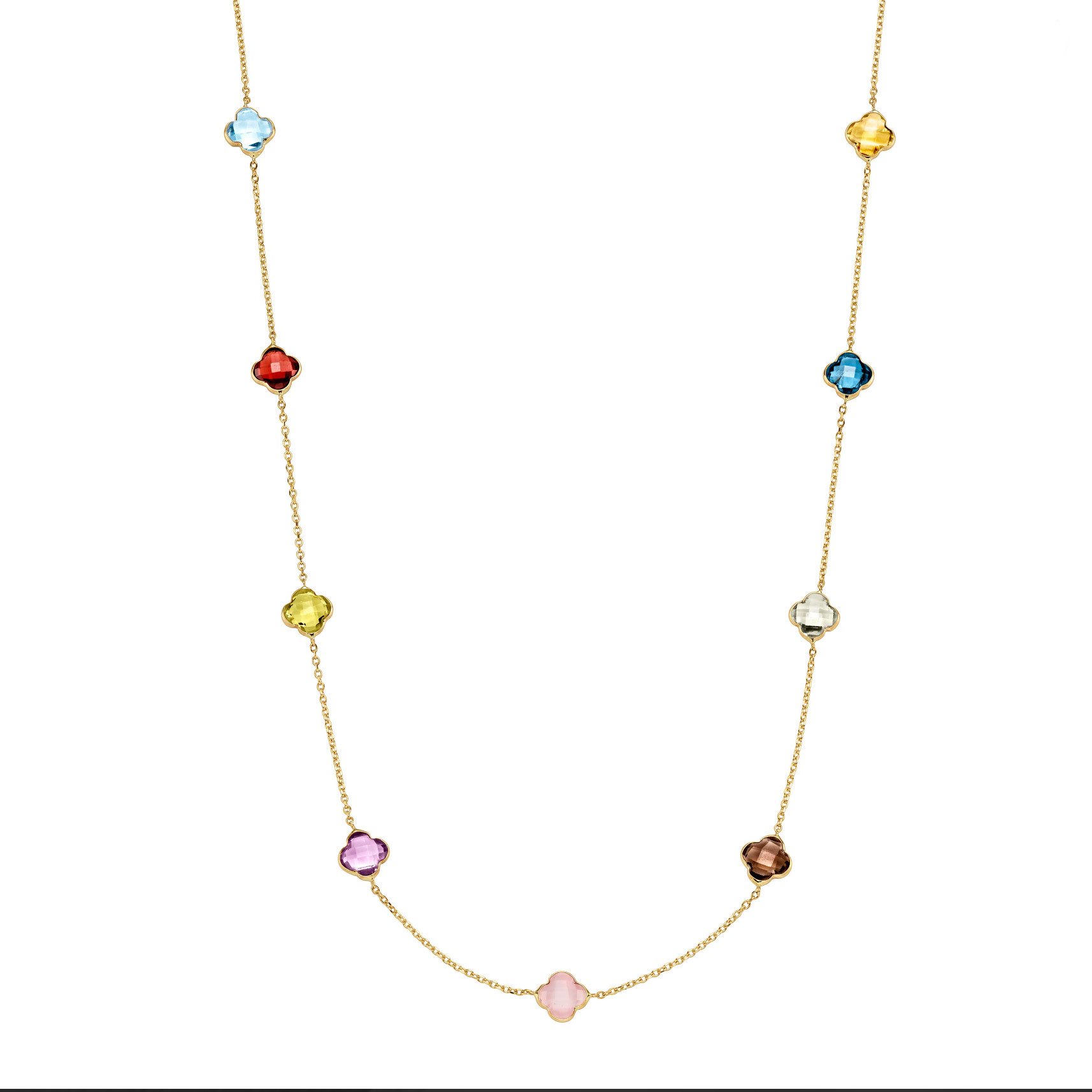 HOPLO Goldkette Gold Armkette mit Farbsteinen Ankerkette 1,1mm 19 cm 585-14 günstig online kaufen