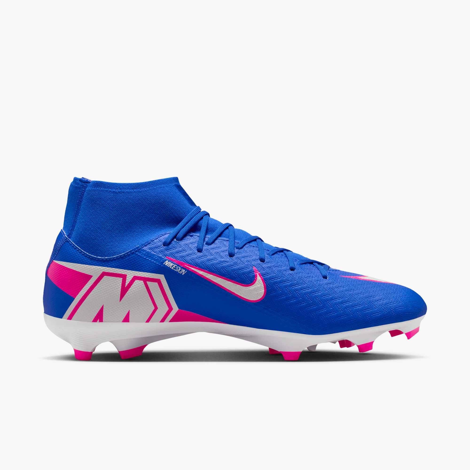 Nike MERCURIAL ZM SUPERFLY 10 ACAD FG/MG Fußballschuh Außensohle für Rasenplätze und für feste Böden