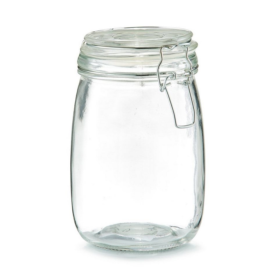 Zeller Present Vorratsglas Vorratsglas mit Bügelverschluss 1000 ml, Glas,  (1-tlg), Vorratsdose Lebensmittelaufbewahrung, in verschiedenen Größen  erhältlich