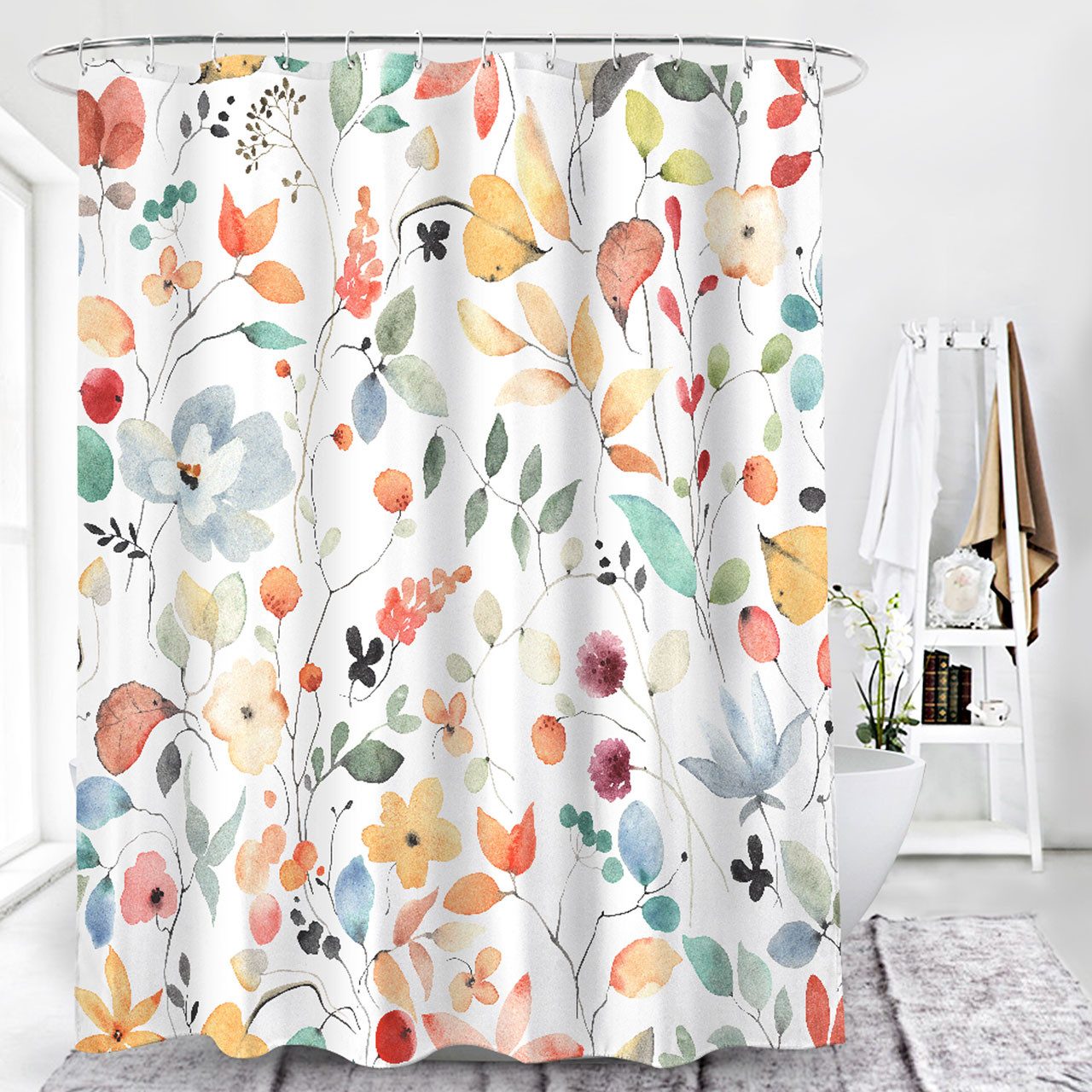 Euroshowers GmbH Duschvorhang hochwertig verarbeitet mit 12 Duschvorhangrin günstig online kaufen