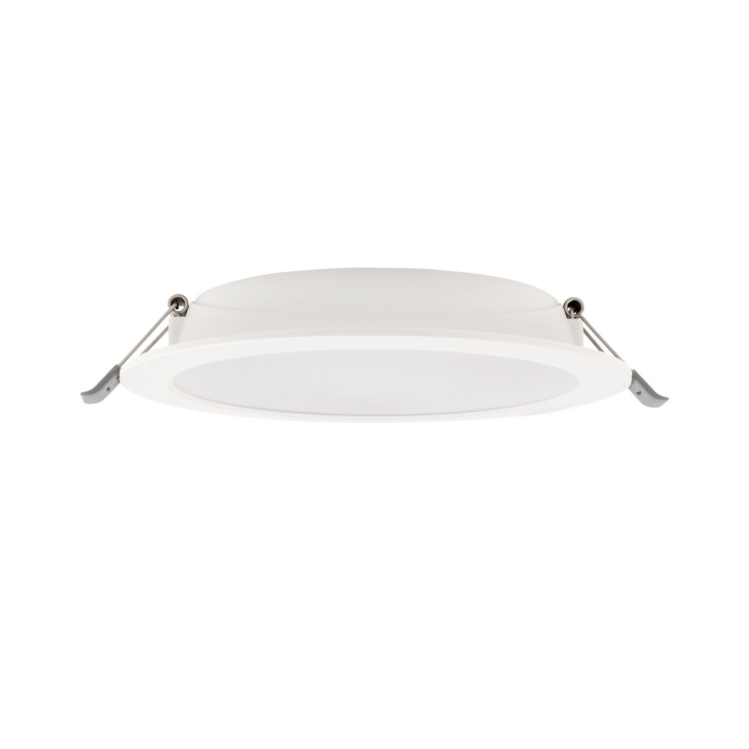 Licht-Erlebnisse Einbauleuchte BASKO, LED fest integriert, Neutralweiß, LED D: 17 cm rund 4000 K 1500 lm Modern