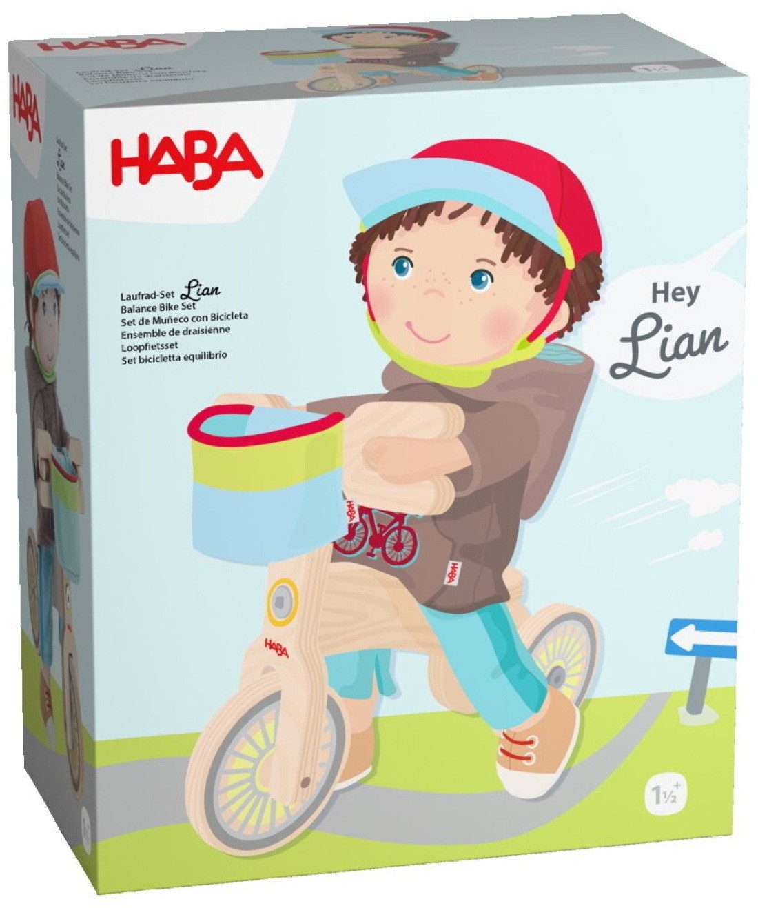 Haba Puppen Fahrzeug Zubehör für Stoffpuppe Laufrad-Set Lian 2011905001