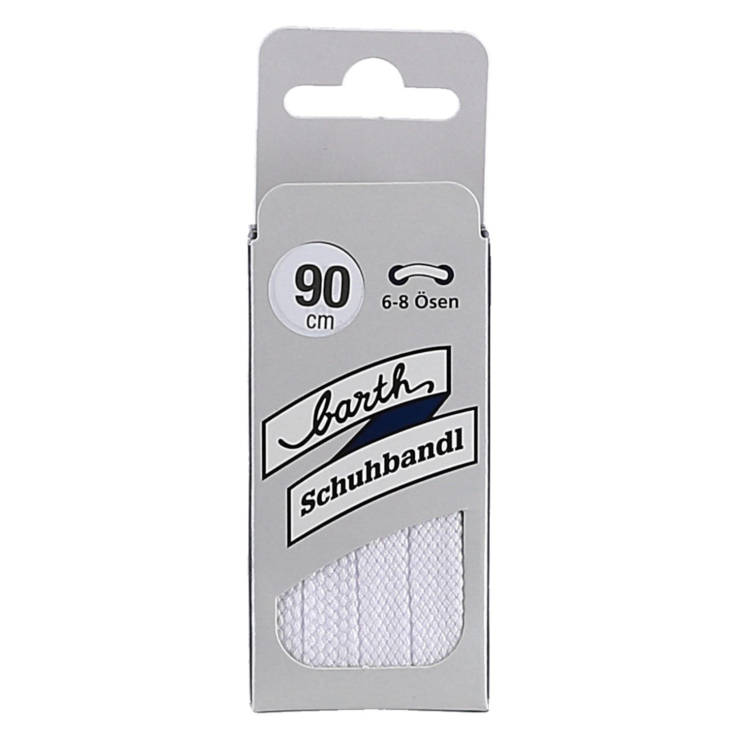 barth schuhbandl Schnürsenkel Klassik flach weiss 90cm