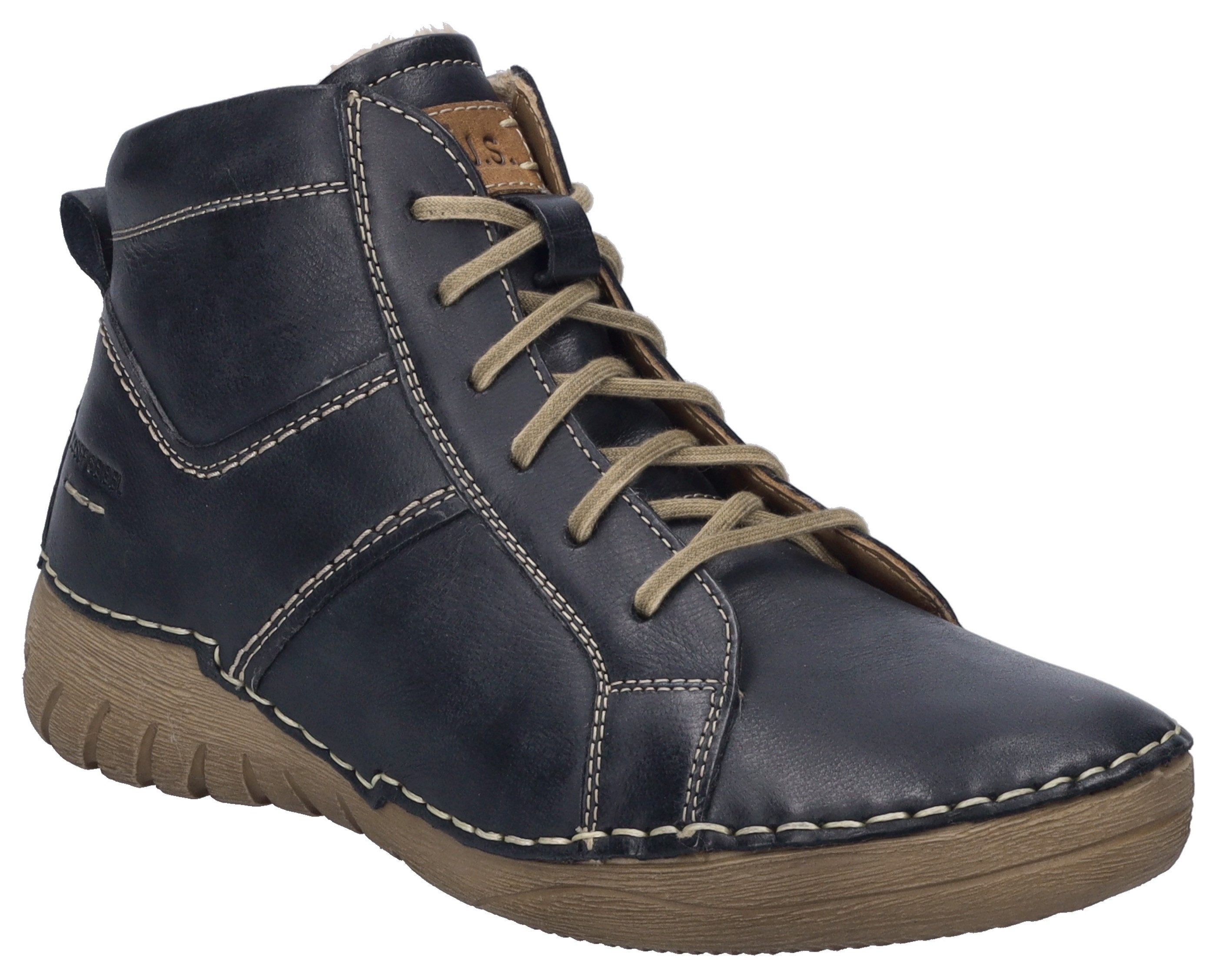 Josef Seibel Felicia 01 Schnürstiefelette Schnürboots, Sneaker, Freizeitschuh mit modischer Ziernaht