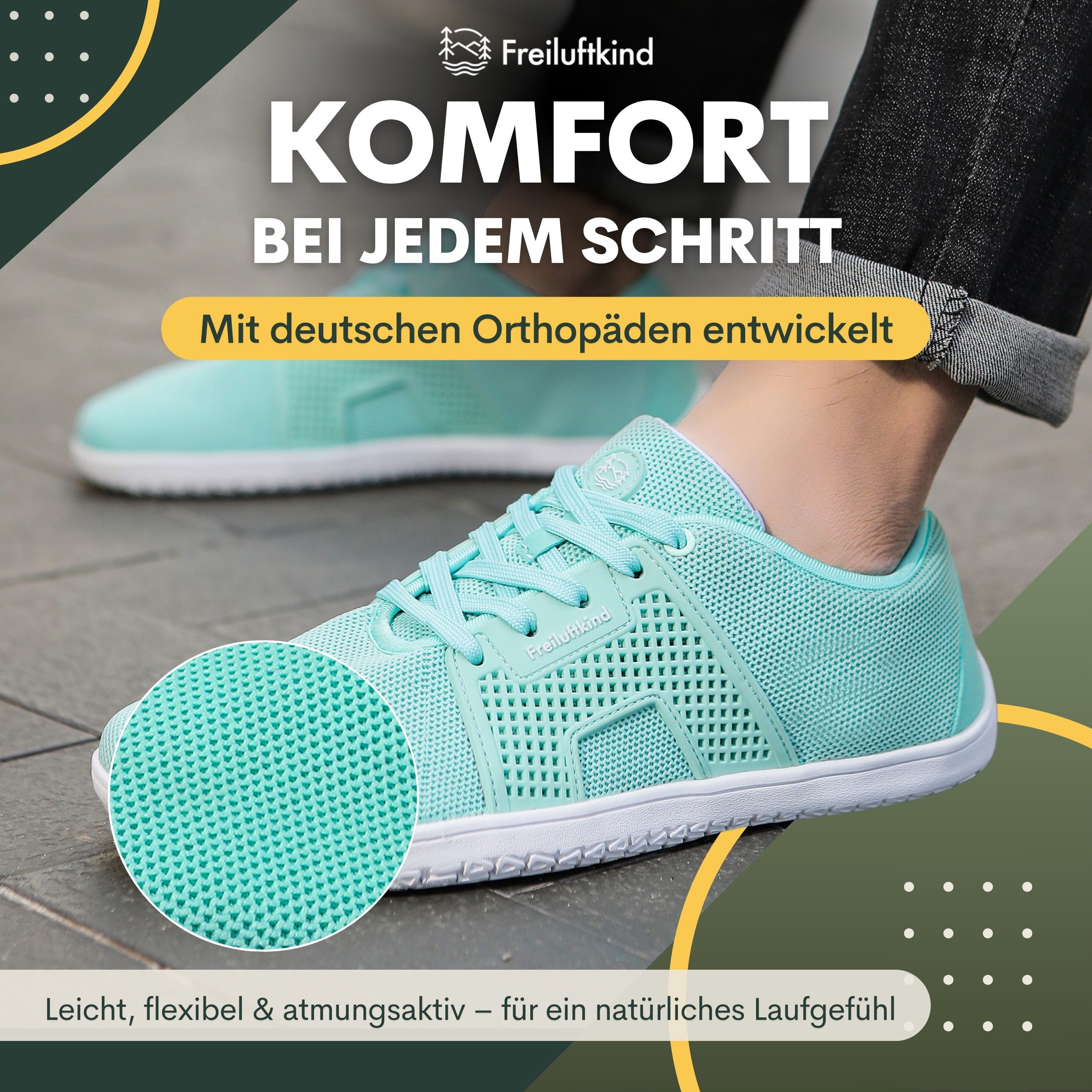 Freiluftkind Hokkaido – gesunde Barfußschuhe Sneaker - Entlastung für Gelen günstig online kaufen