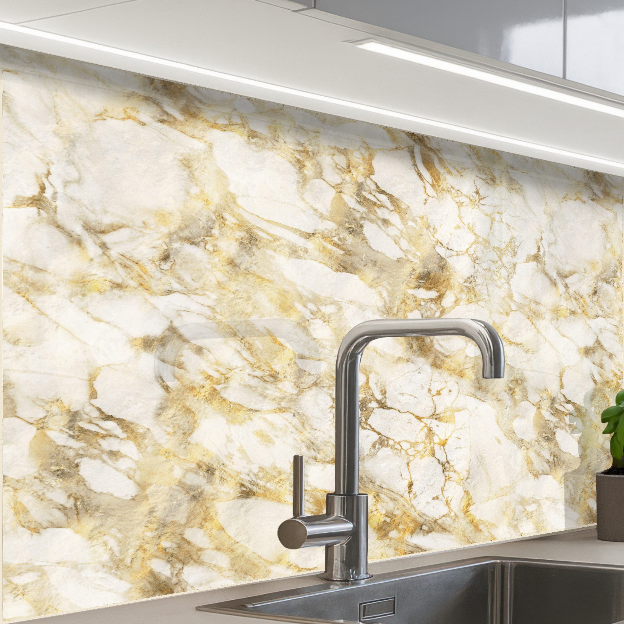 Warm - Gold - Marmor - Muster