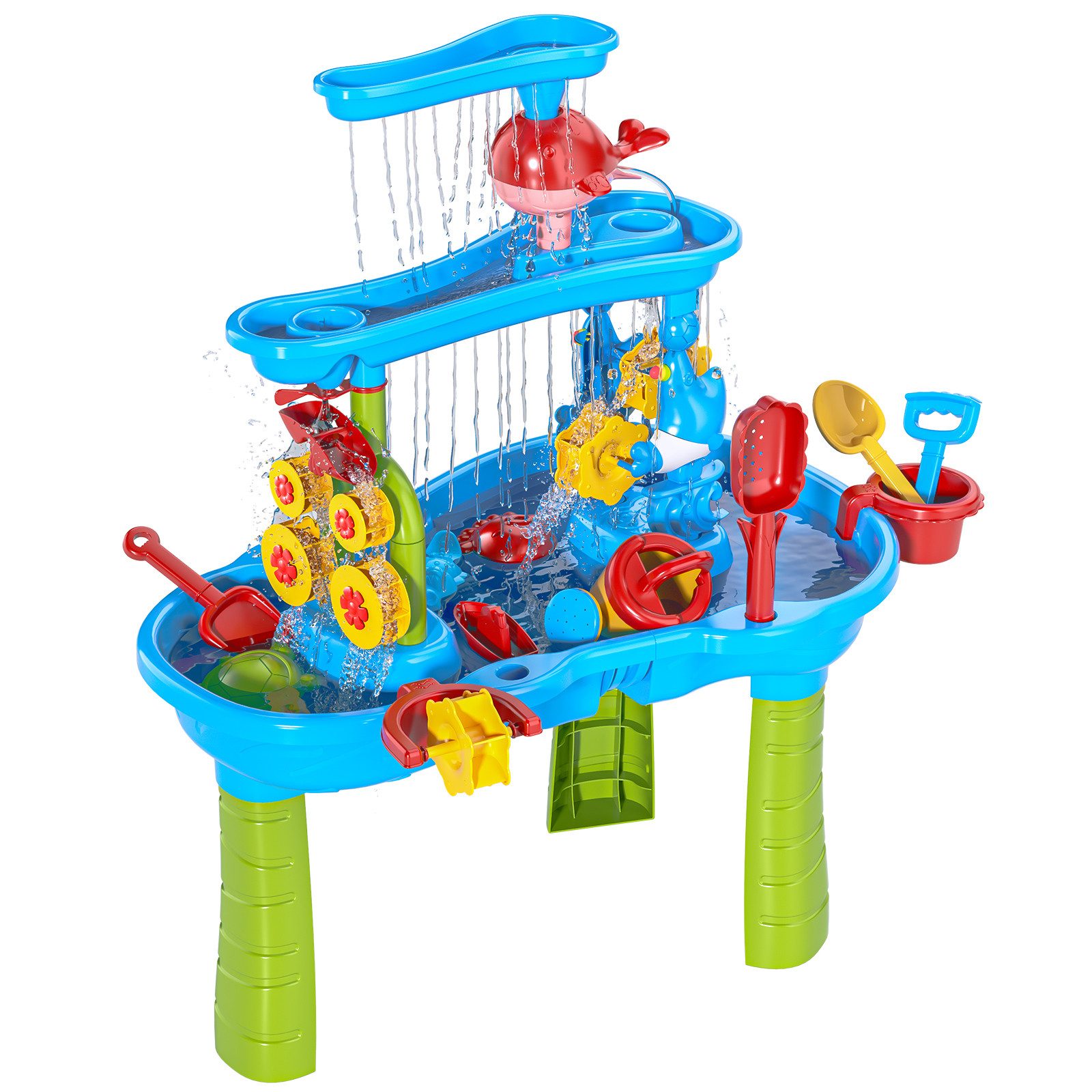 TEMI Wasserbahn 3-stufiger Sandwassertisch spielzeug Sand- günstig online kaufen