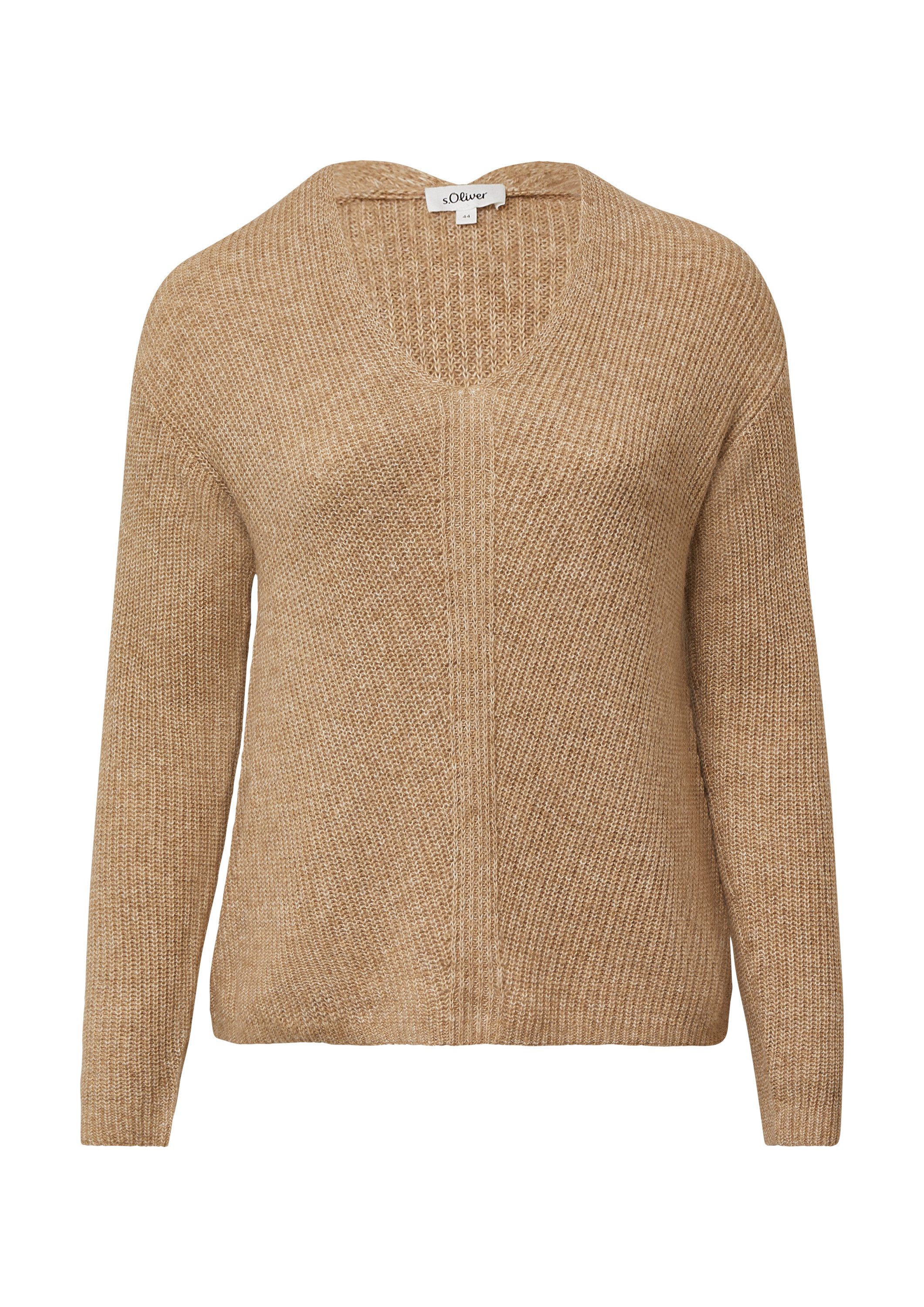 s.Oliver Longpullover Strickpullover Weicher Strickpullover im Relaxed Fit günstig online kaufen