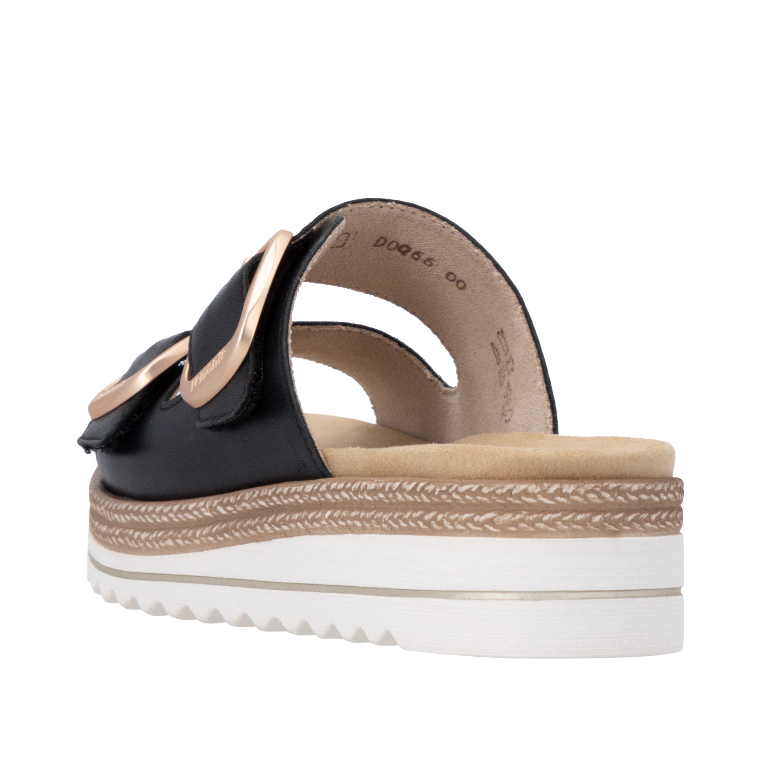 Remonte Pantolette Hausschuh, Sommerschuh, Klettschuh mit Lite´n Soft-Ausstattung