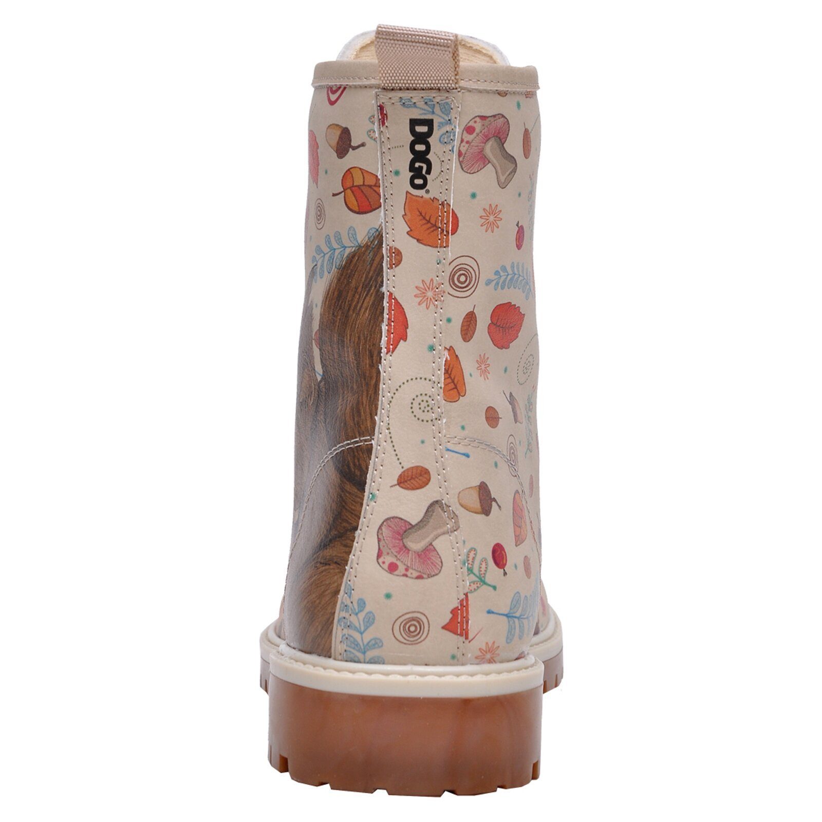 DOGO Long Boots Schnürstiefel Squirrel Damen Stiefeletten, Longe Schnürboots Handgefertigt