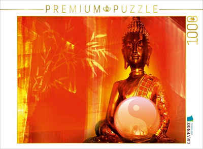 CALVENDO Puzzle CALVENDO Puzzle Buddha und Yin Yang 2 1000 Teile Lege-Größe 64 x 48 cm Foto-Puzzle Bild von Digital-Art, 1000 Puzzleteile