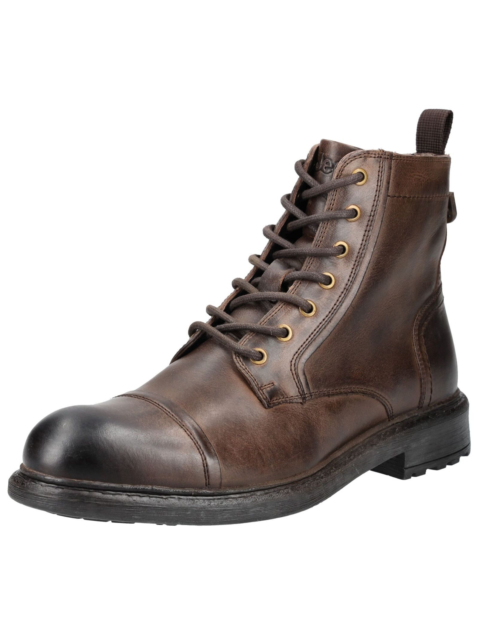 Jeep Stiefelette Leder Schnürstiefelette