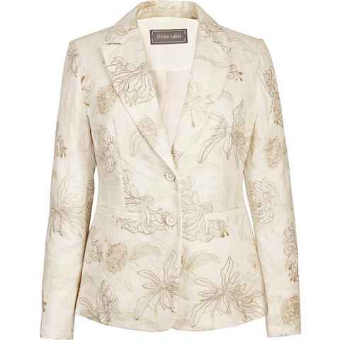 White Label Jackenblazer Blazer mit floralem Allover-Stick