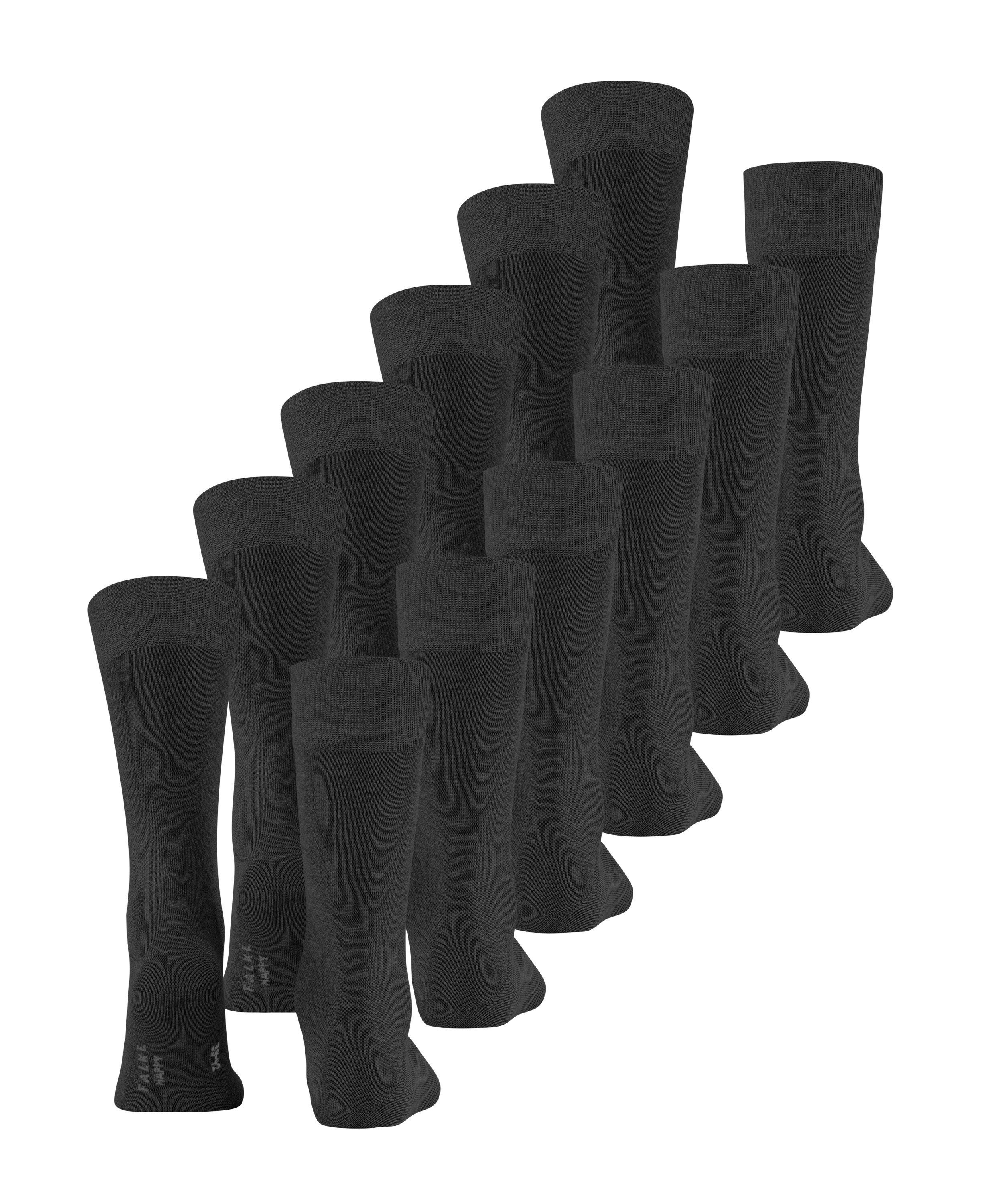 FALKE Socken Happy 6-Pack (6-Paar) Set aus 6 Paar Baumwollstrümpfen