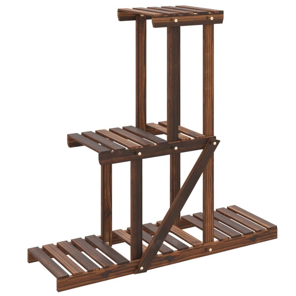 Blumenständer Blumenständer 81x25x75,5 cm Massivholz Tanne Blumenregal