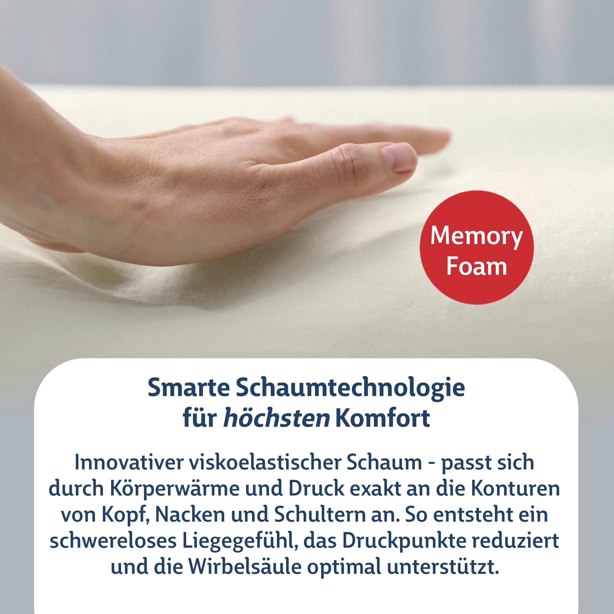 FMP Matratzenmanufaktur Kopfstützkissen FMP Visco ErgoKissen, günstig online kaufen