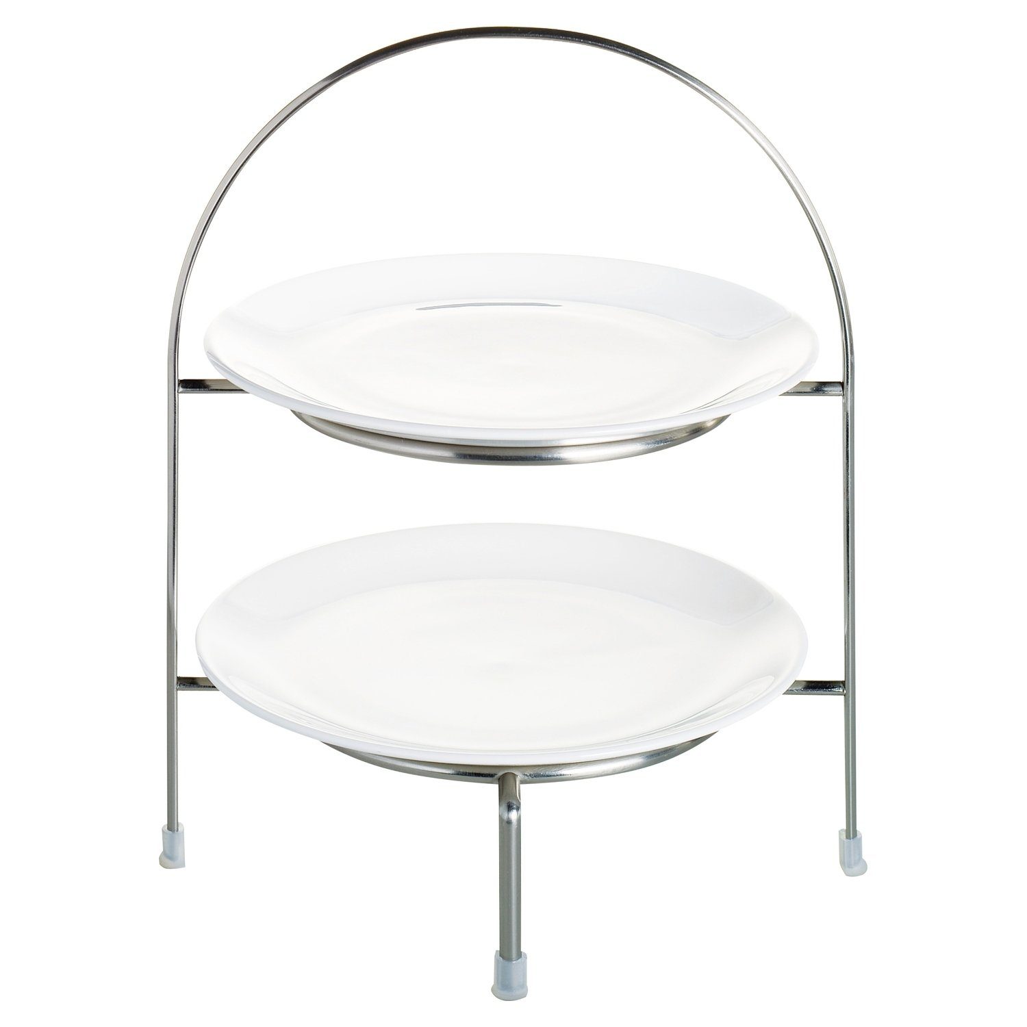 ASA SELECTION Etagere A TABLE, 2-stufig, Silbergrau, Ø 21 cm, Metall, (1-tlg)
