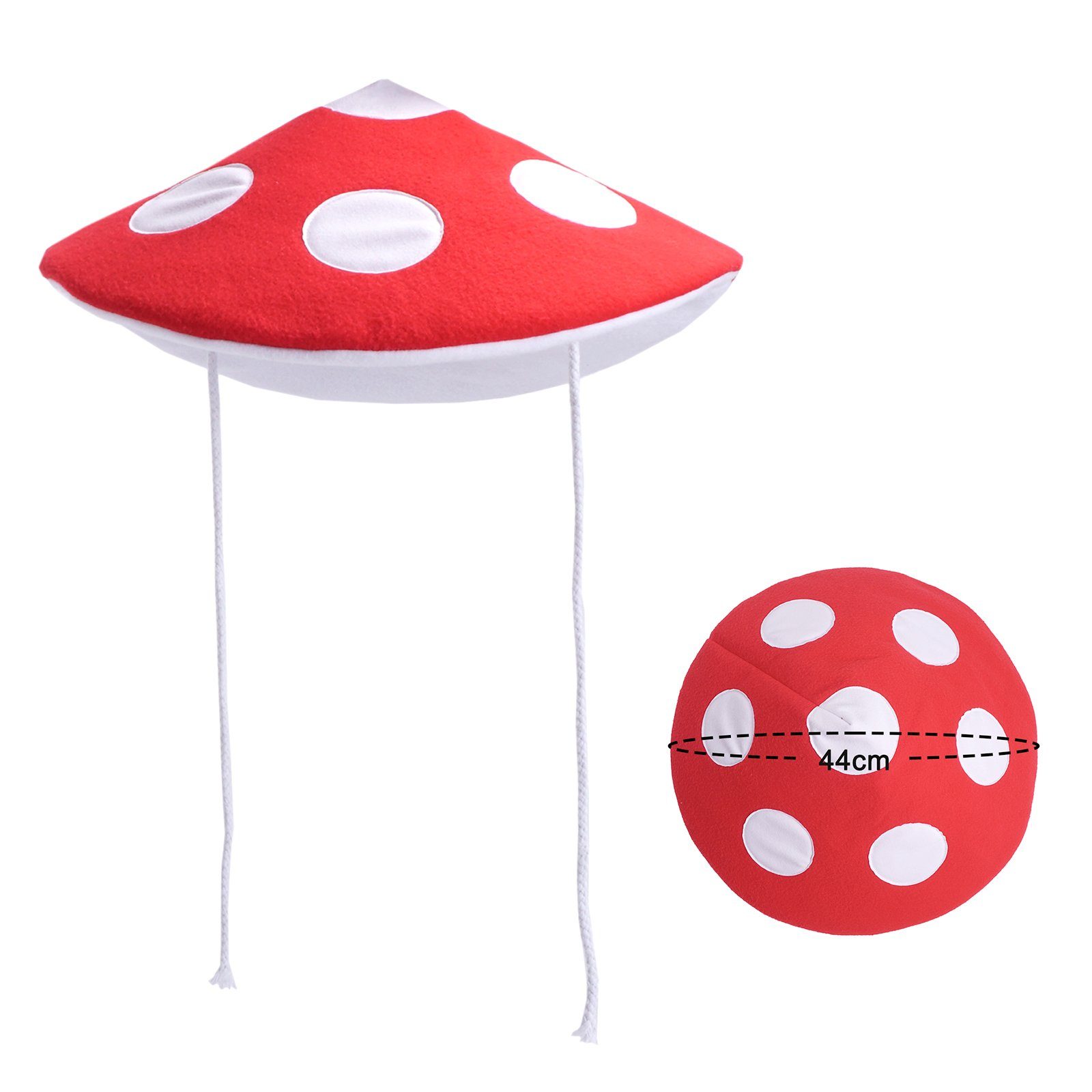 GalaxyCat Schirmmütze Superpilz (Ein Hut Kinder, für für Witzige Stück) Mütze, Partyhut Fliegenpilz