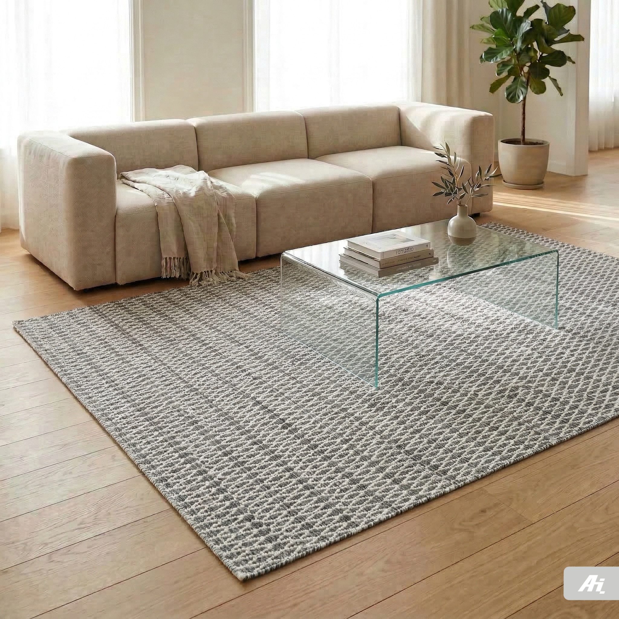 Carpet Avenue Teppich Kelim Vera - Schwarz / Grau 300x200, Rechteck, Höhe: 4 mm