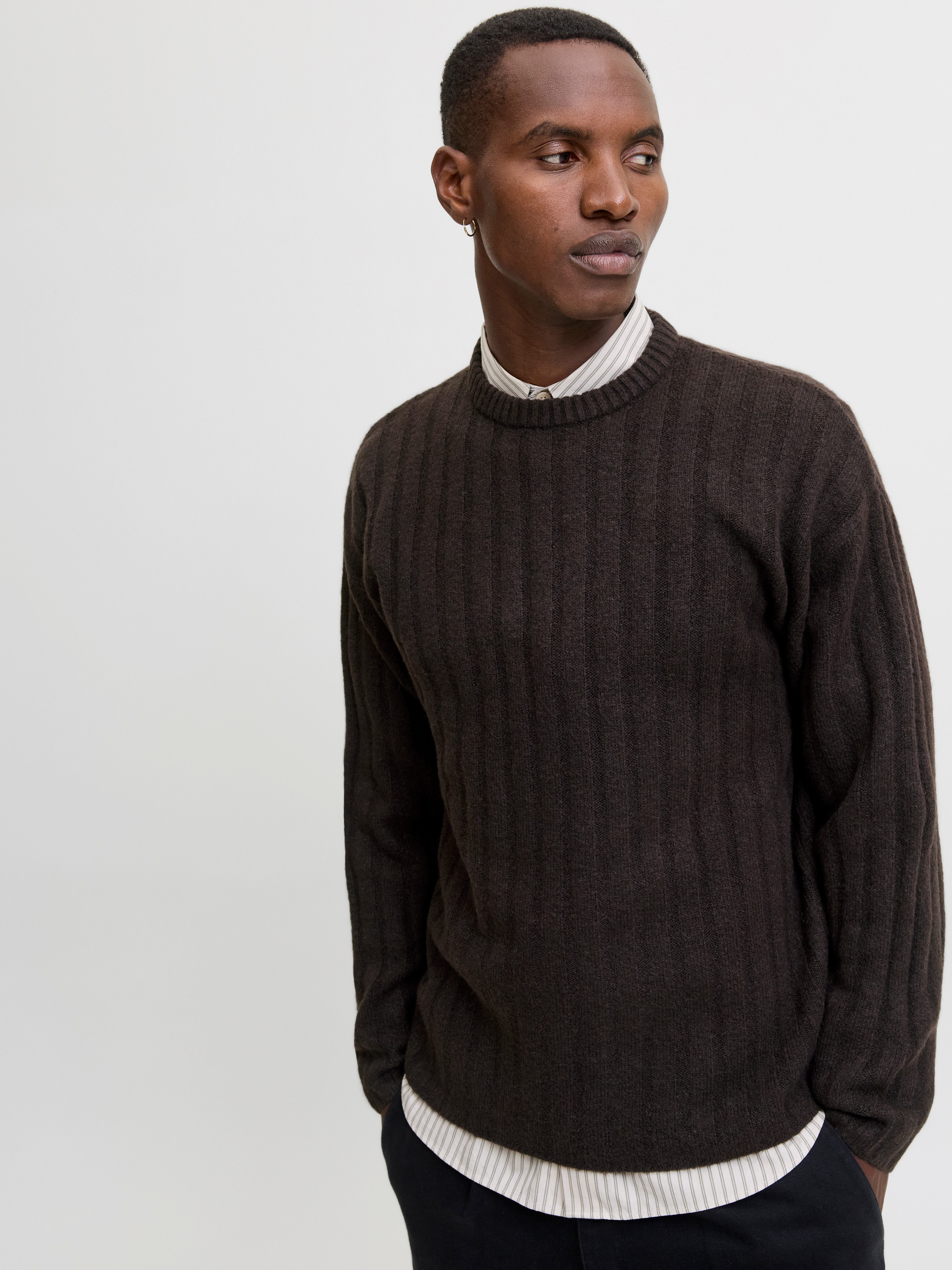 Jack & Jones Strickpullover JJEBRADLEY CARTER KNIT CREW NECK LN