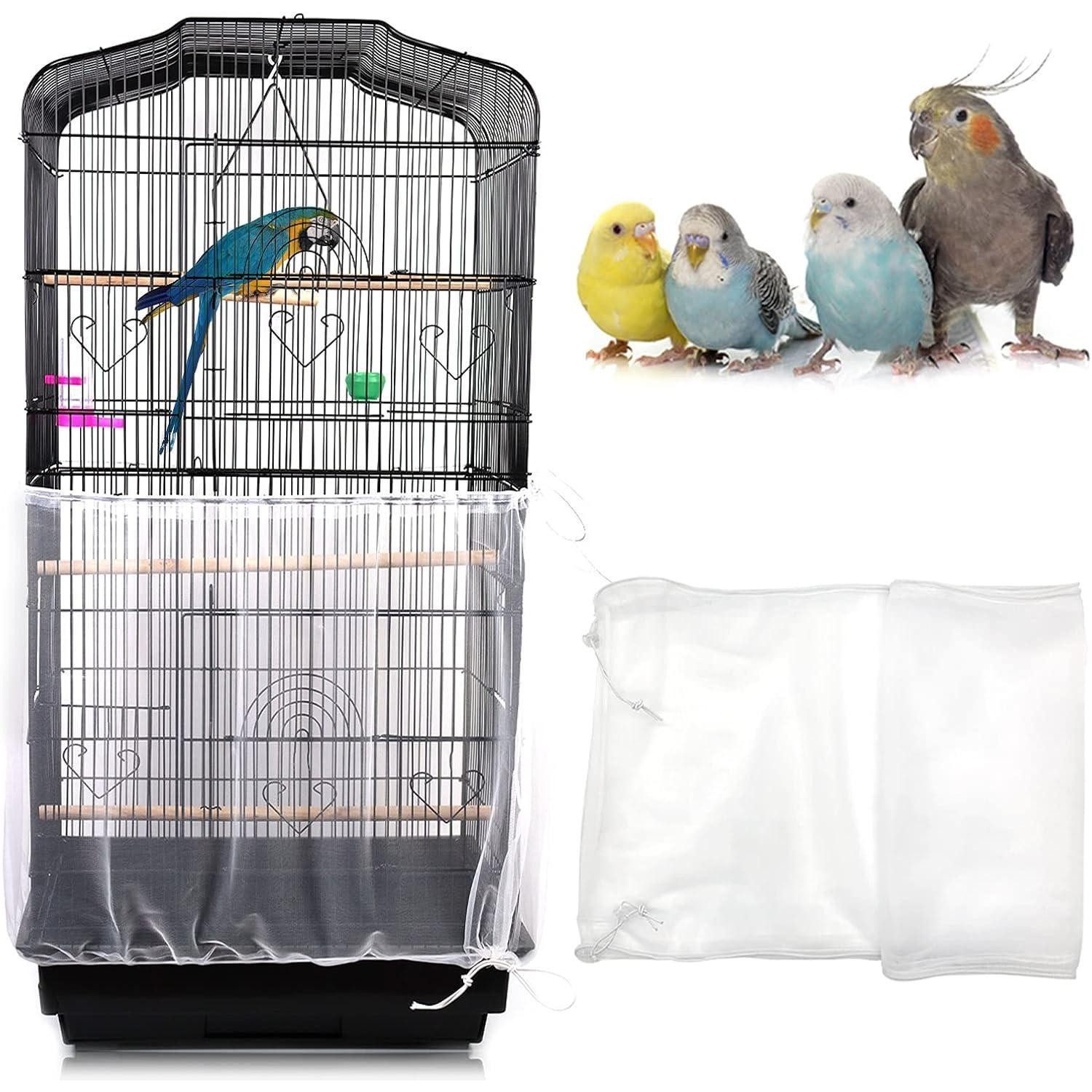LuxusKollektion Vogelkäfig Universal Vogelkäfig Abdeckung Feder Samenfänger Kordelzug Papageien