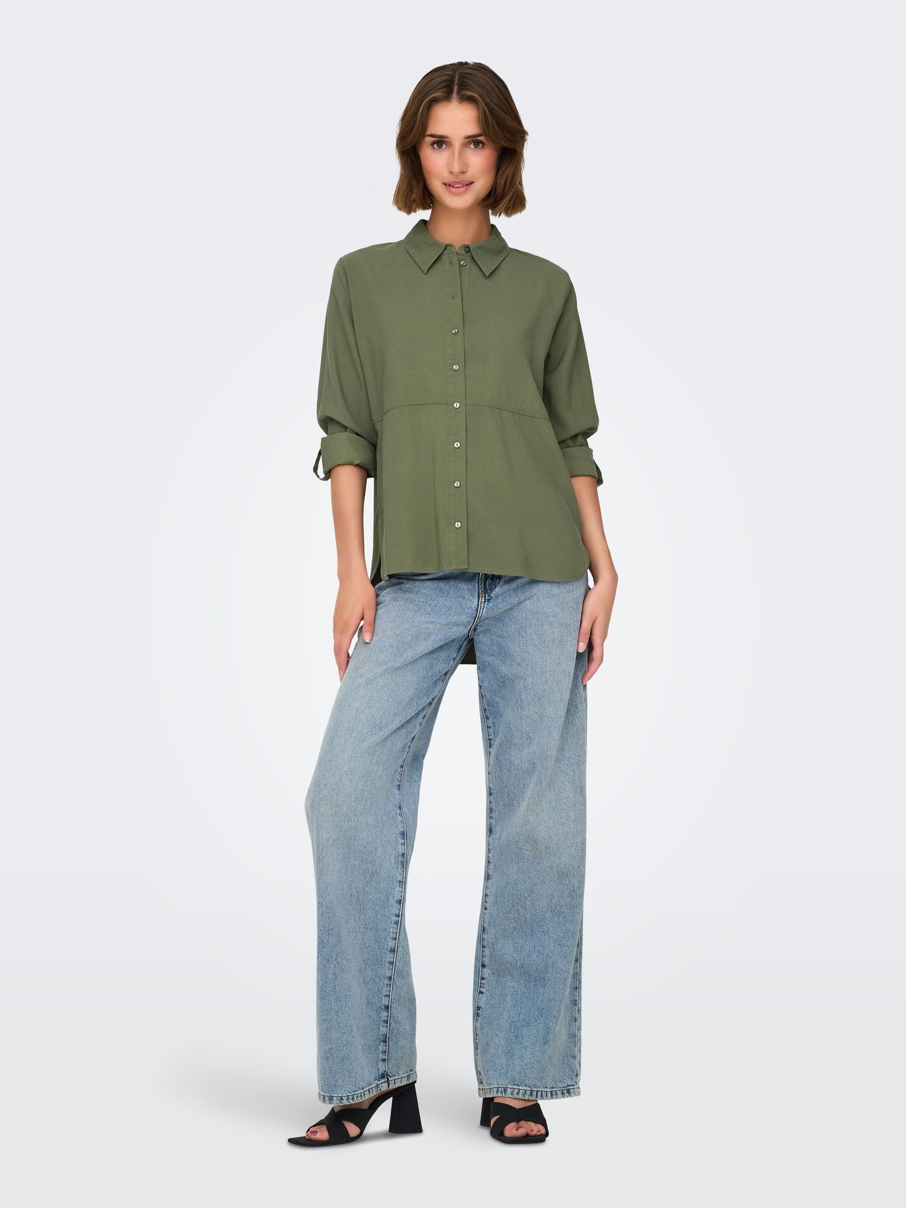 JACQUELINE de YONG Blusenshirt Hemdkragen Voluminöse günstig online kaufen
