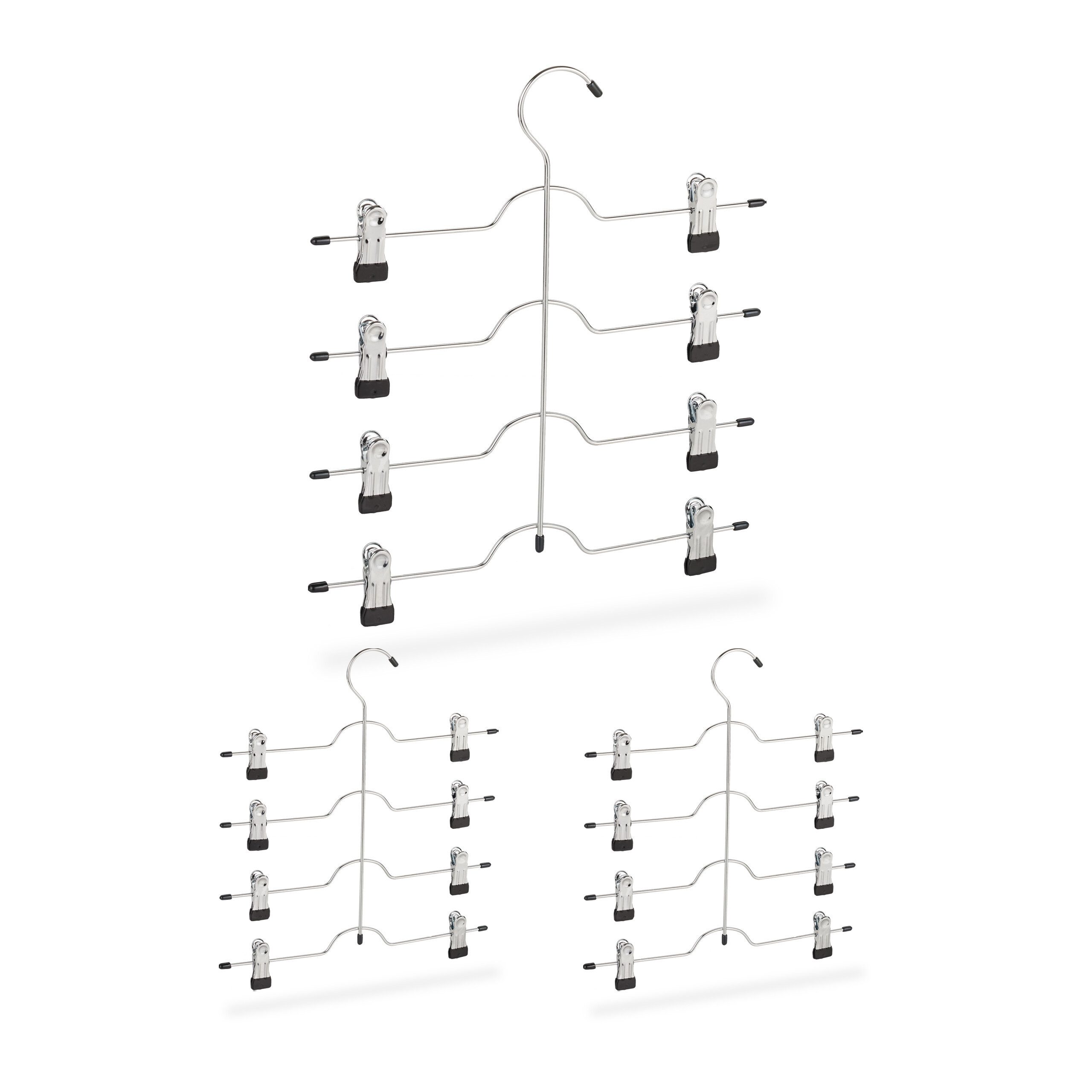relaxdays Mehrfach-Kleiderbügel Mehrfachbügel 3er Set, (3er günstig online kaufen